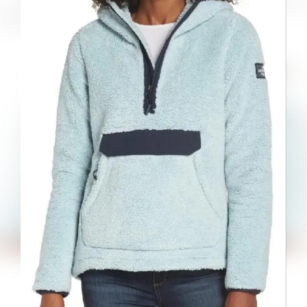 The North‎ Face Campshire Pullover Fleece Blue Hoodie - Picture 13 of 13